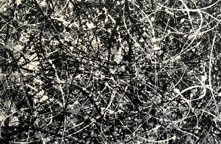 770x502 Saatchi Art Monochromatic Dream - Pollock Painting