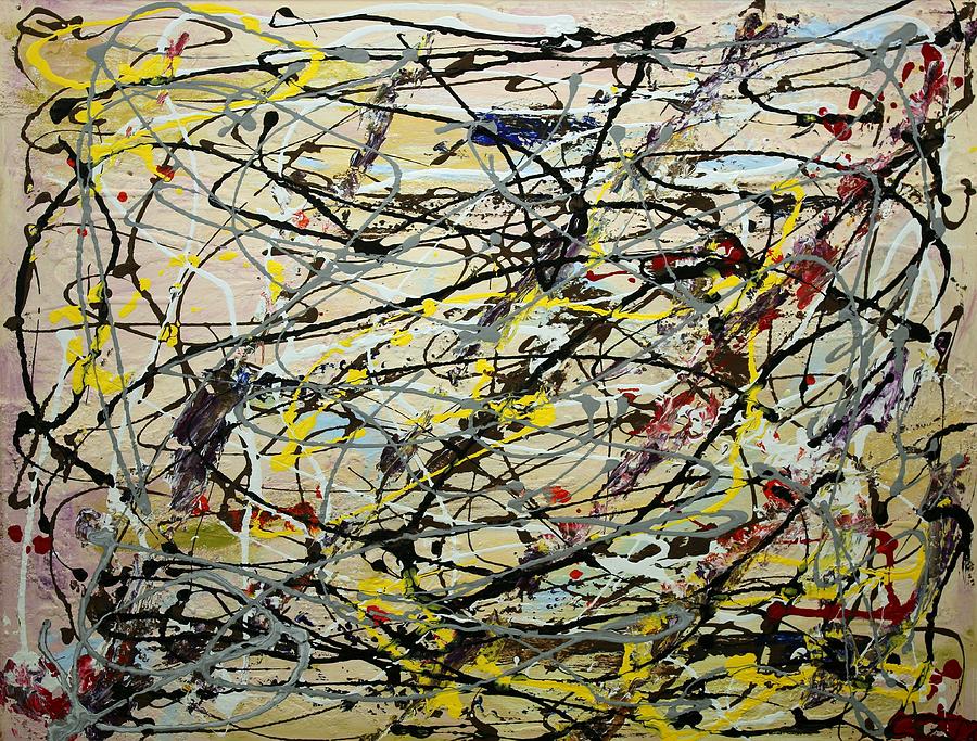 900x683 If I Were Jackson Pollock Painting 1 Painting By Bill Hughey - Pollock Painting