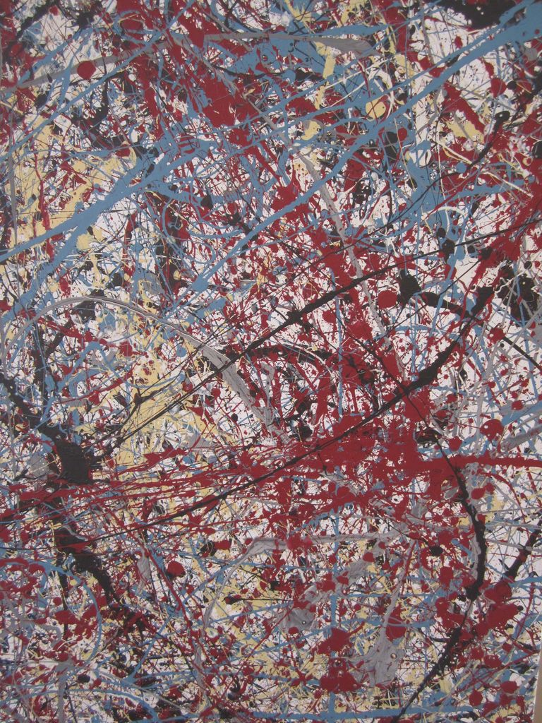 768x1024 Make A Jackson Pollock Style Canvas Painting - Pollock Style Painting