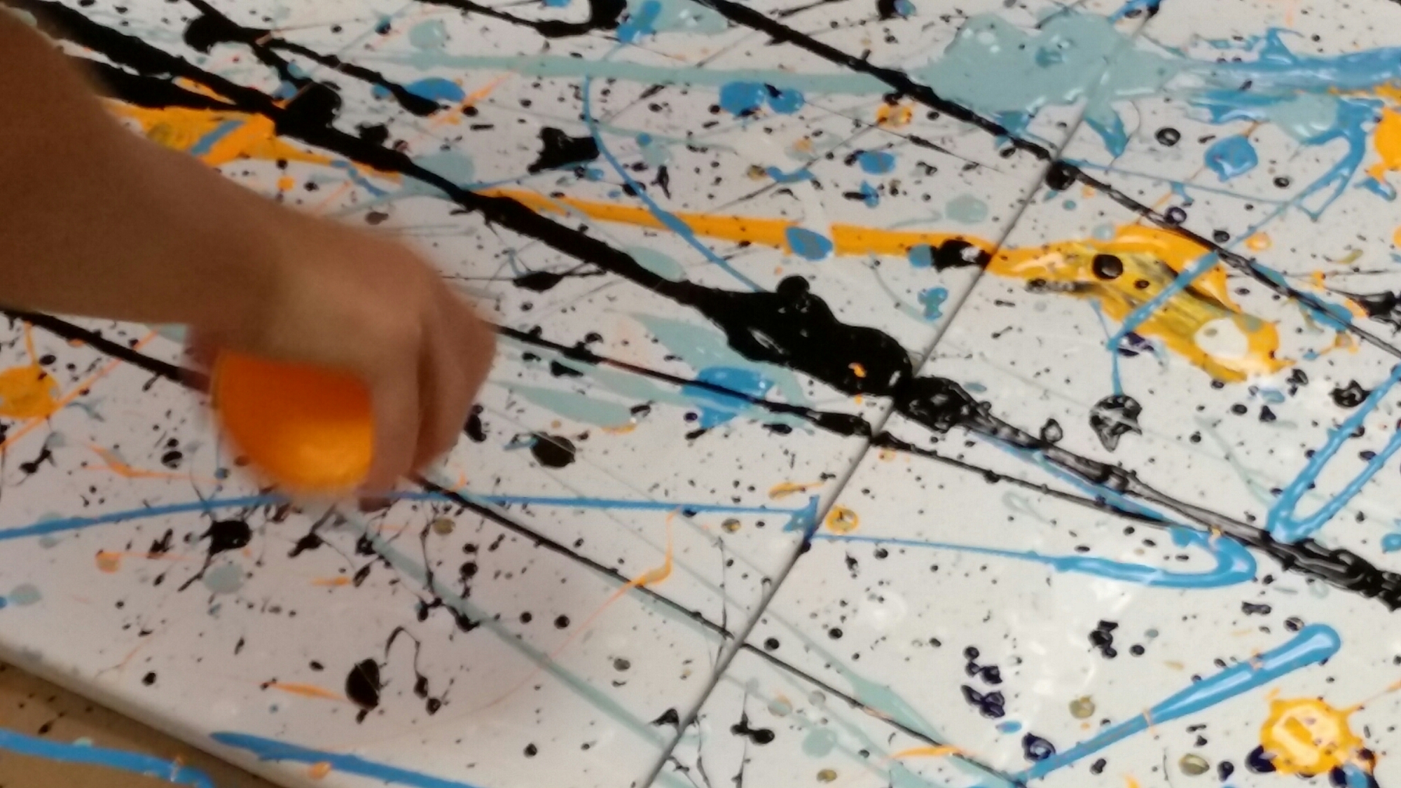 2000x1125 Our Jackson Pollock Art Lesson! Dreese Fine Art Amp Framing - Pollock Style Painting