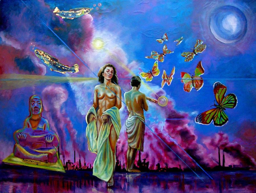 900x680 Rosa Pollution Painting By Maritza Sanipatin - Pollution Painting