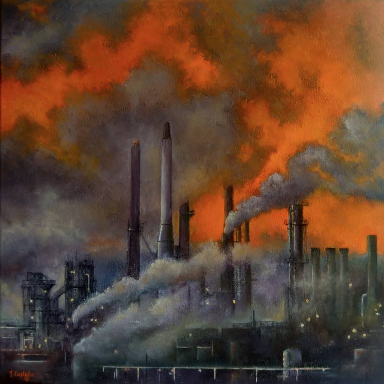 770x770 Saatchi Art Pollution - Pollution Painting