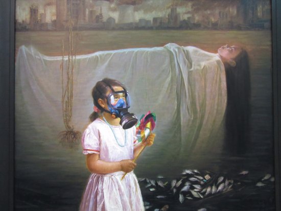 550x413 Nice Painting About Pollution - Pollution Painting
