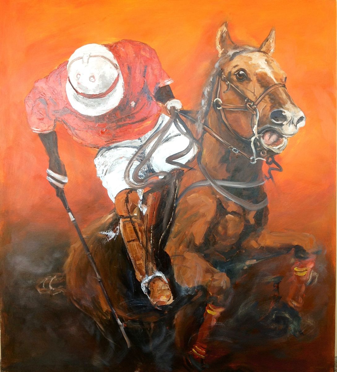 1089x1200 Polo (Ebenezer Borlabie) - Polo Painting