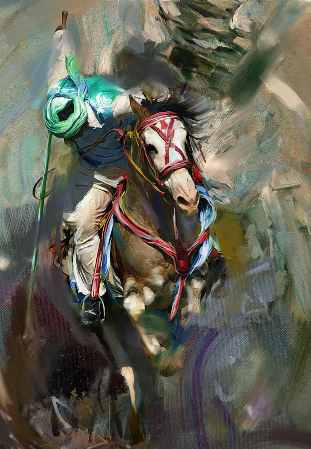 624x900 Polo 184 3 Painting By Mawra Tahreem - Polo Painting