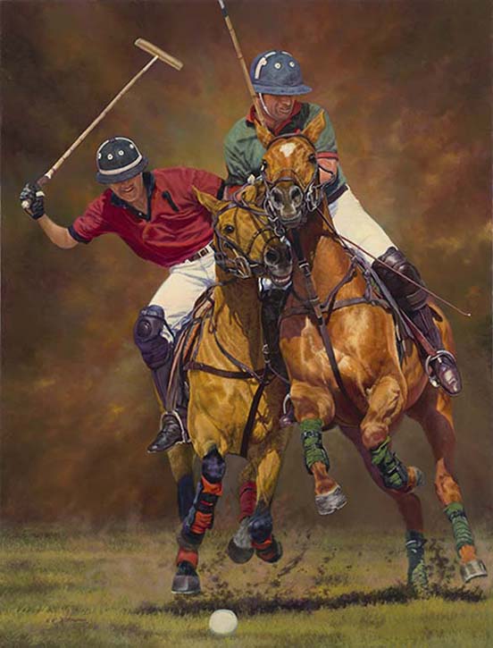 552x725 Polo Art - Polo Painting