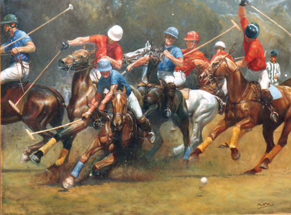 600x443 Artworks Matt Ottley - Polo Painting