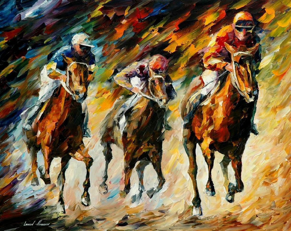 1211x959 Leonid Afremov, Oil On Canvas, Palette Knife, Buy Original - Polo Painting