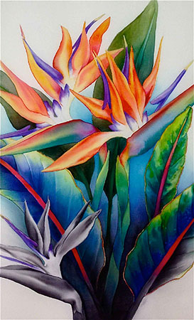 273x450 Mendocino Art Center Gallery Silk And Glass Exhibit - Polychromatic Painting