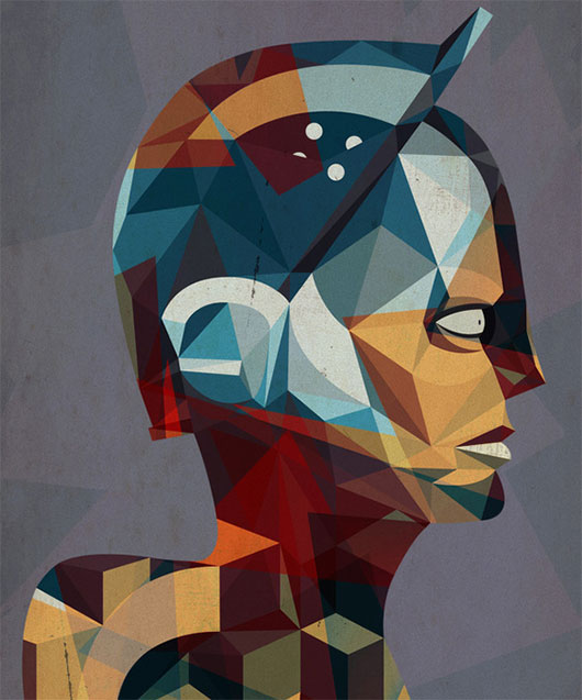 530x637 Exploring Geometry 30 Exceptional Polygonal Art Illustrations - Polygon Painting