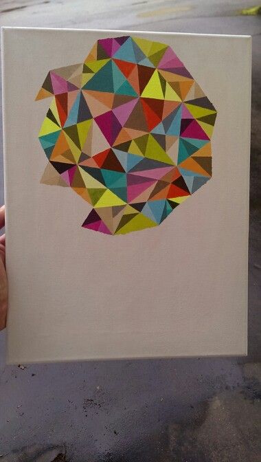 380x672 Polygon Painting By Patrick Leyendecker In Progress O Visto - Polygon Painting