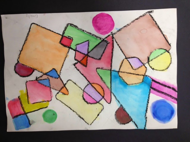 640x480 South Lake Elementary Art Blog Geometry And Art Club Kandinsky - Polygon Painting