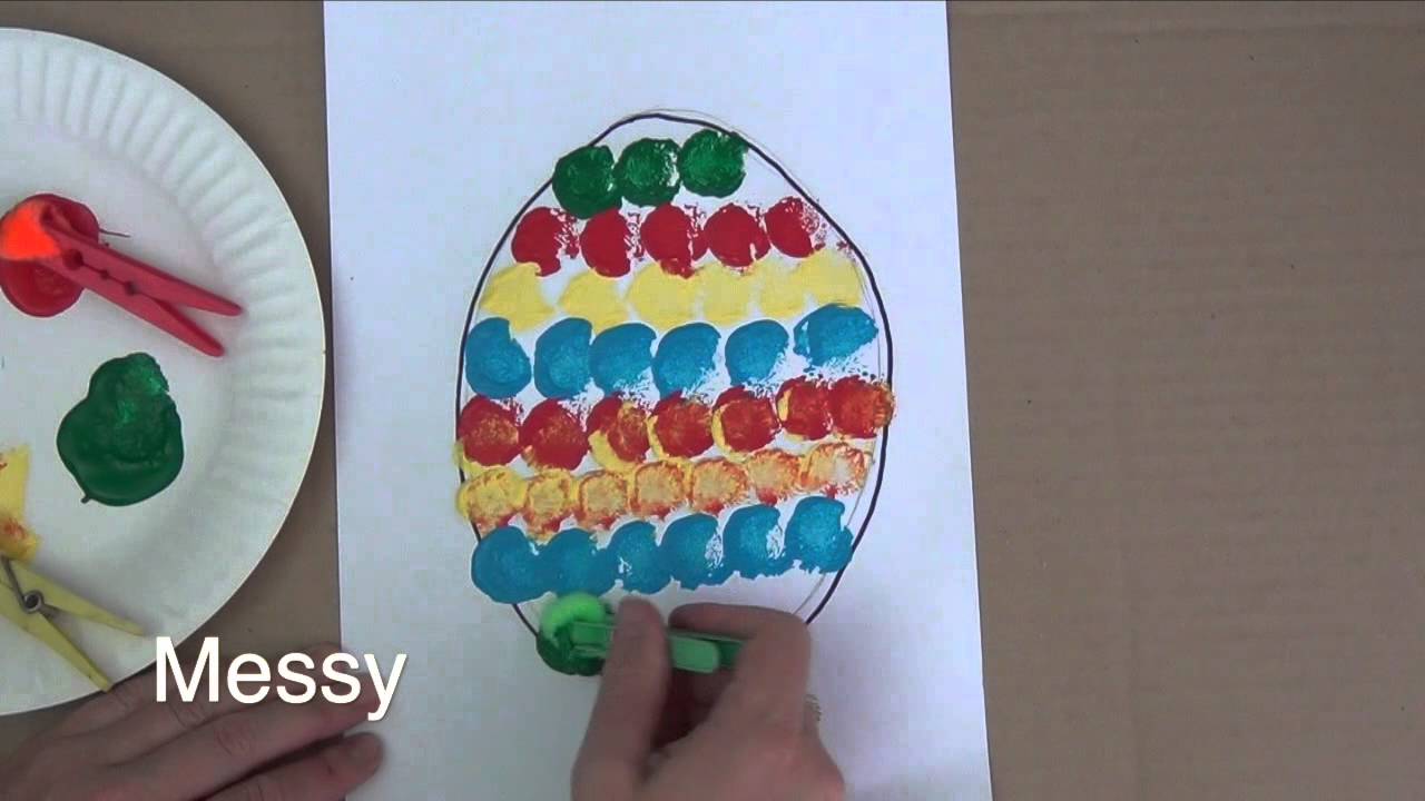 1280x720 How To Make A Pom Pom Easter Egg Painting - Pom Pom Painting
