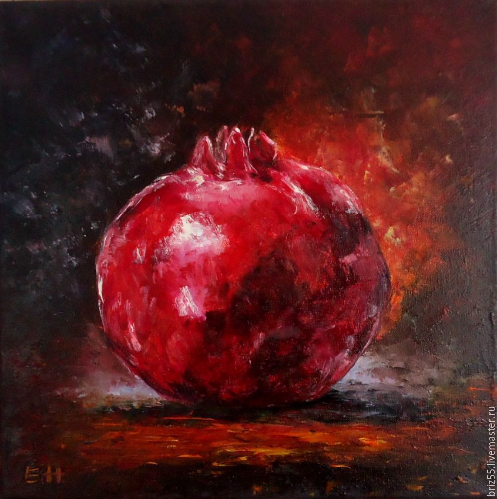 1000x1005 Oil Painting Pomegranate Shop Online On Livemaster With Shipping - Pomegranate Painting