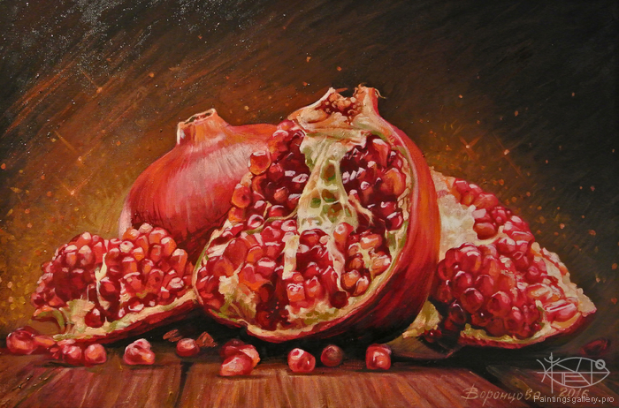 700x462 Russian Paintings Gallery - Pomegranate Painting