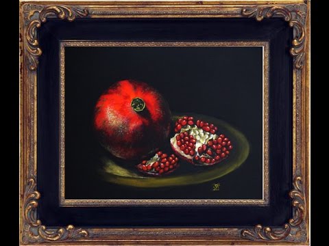 480x360 How To Paint In Old Masters Style Painting Pomegranate With Lana - Pomegranate Painting