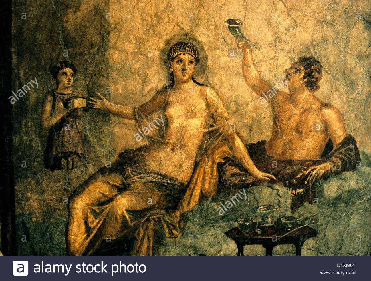 1300x983 Pompeii Fresco Roman Frescoes Italy Wall Painting Stock Photo - Pompeii Painting