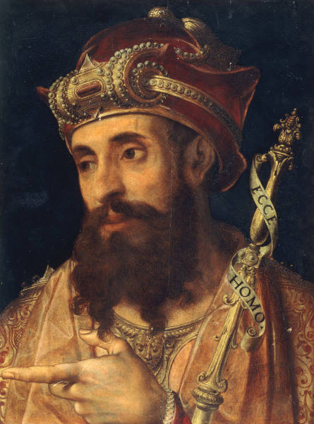 445x600 Pontius Pilate Real Life Villains Wiki Fandom Powered By Wikia - Pontius Pilate Painting