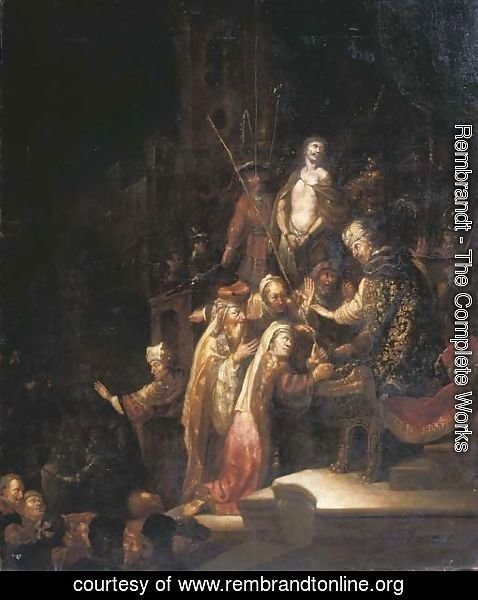 478x600 Rembrandt - Pontius Pilate Painting