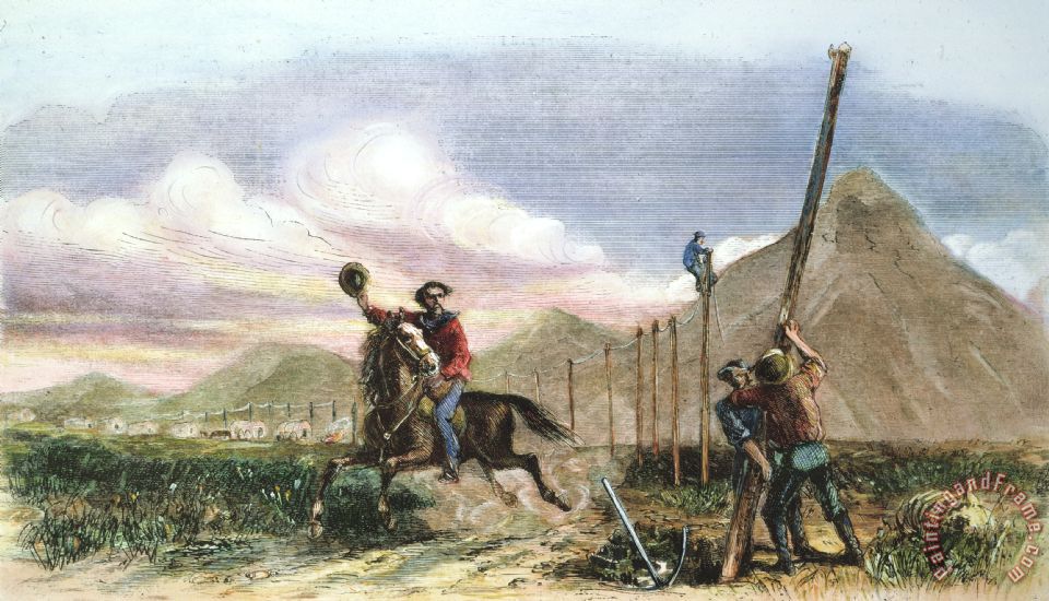 960x550 Others Pony Express, 1867 Painting - Pony Express Painting