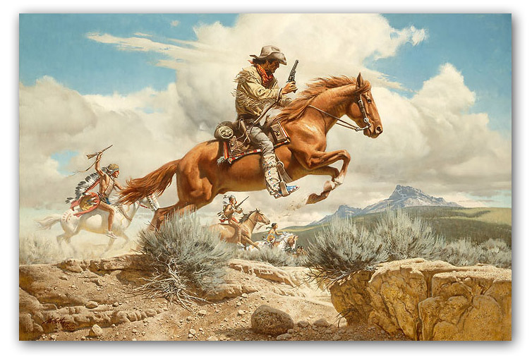 754x516 Pony Express - Pony Express Painting