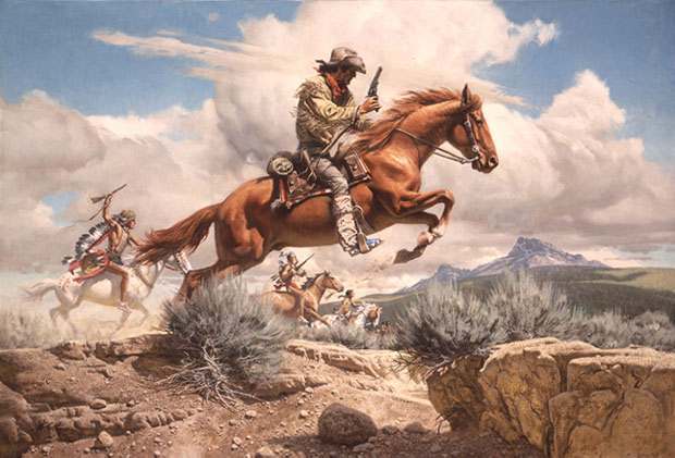620x421 Pony Express - Pony Express Painting