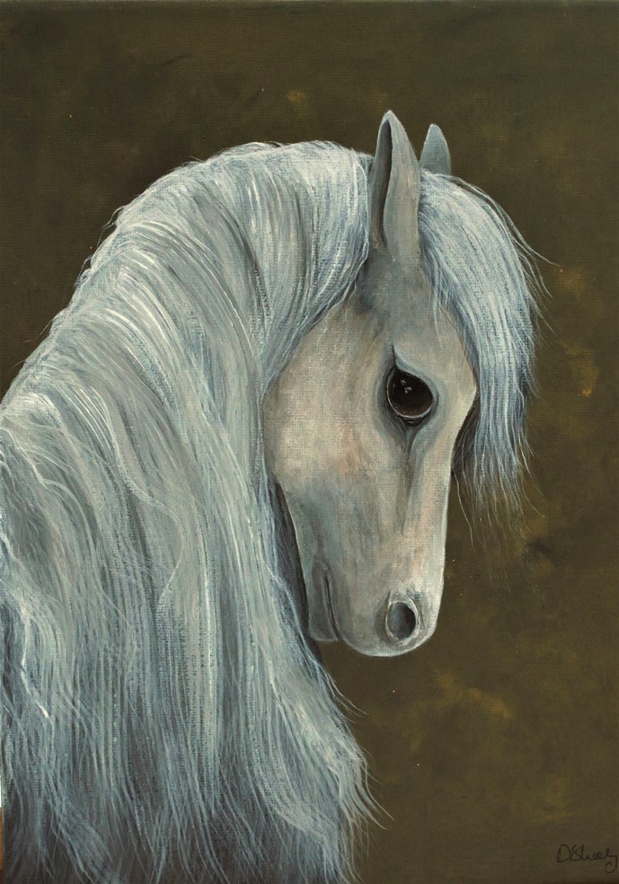 689x984 Wild Pony ~ Archival Art Print Deborah Sheehy - Pony Painting