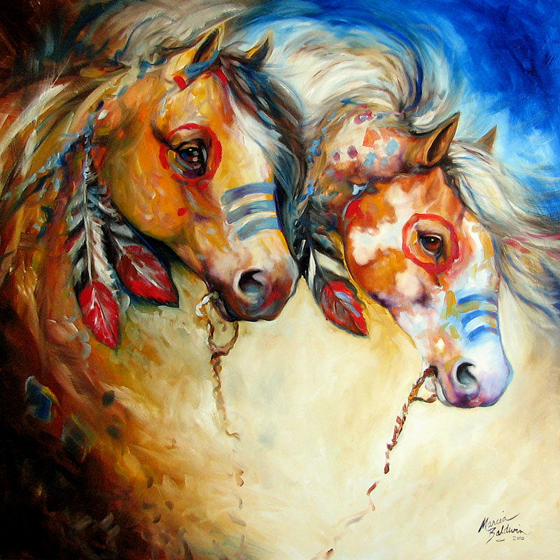 800x800 Indian Pony Paintings Fine Art America - Pony Painting