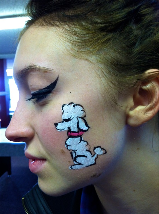 549x736 Poodle Arm Or Cheek Face Paint Design Denver Colorado Face - Poodle Face Painting