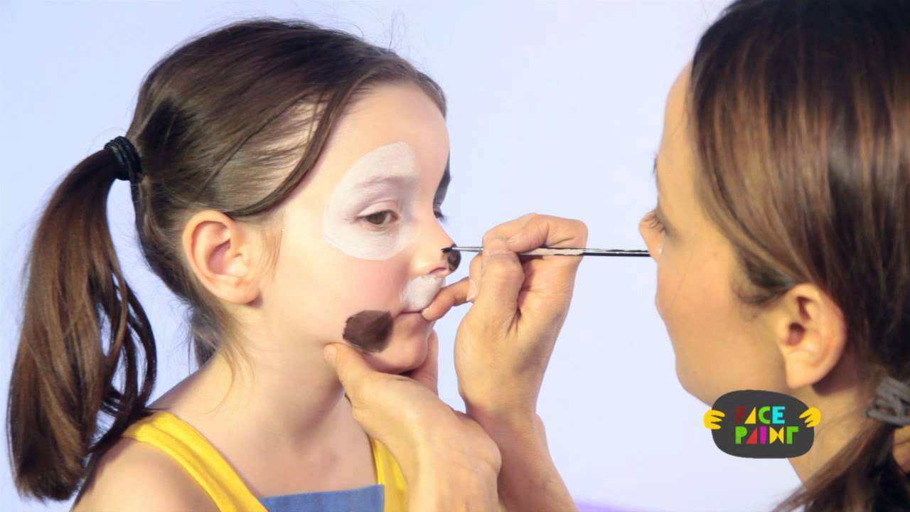 1280x720 Dog Face Paint Tutorial - Poodle Face Painting
