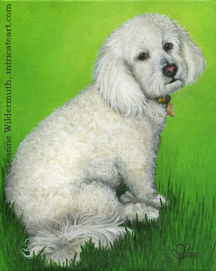 425x533 Leanne Wildermuth Artist By Nature Dog Portraits - Poodle Oil Painting