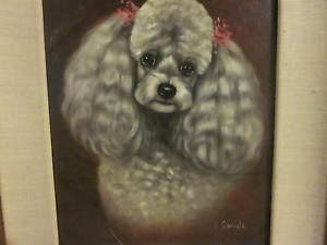 300x225 Poodle Oil Painting Ebay - Poodle Oil Painting