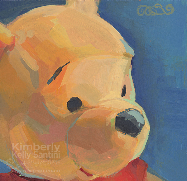 600x582 Paintings With Soul More Pooh Bears - Pooh Bear Painting