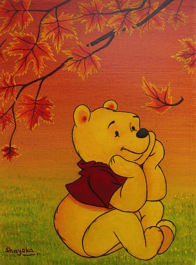665x900 Pooh Bear Painting By Shayoka Shah - Pooh Bear Painting