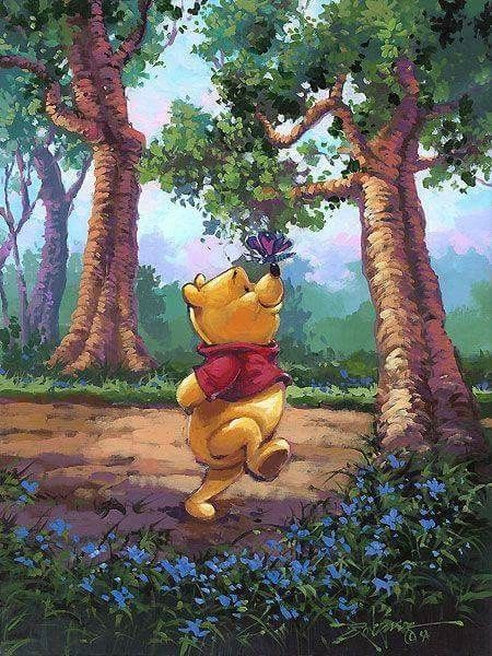 450x600 Pooh Bear Painted Rocks Bears, Eeyore And Disney - Pooh Bear Painting