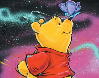 340x270 Pooh Bear Painting Etsy - Pooh Bear Painting