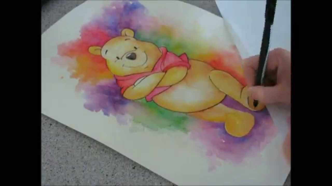 1280x720 Watercolor Winnie The Pooh - Pooh Bear Painting