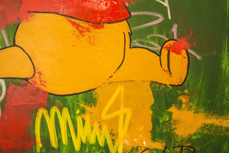770x513 Saatchi Art Winnie Pooh Looking For Food 90x70cm - Pooh Painting