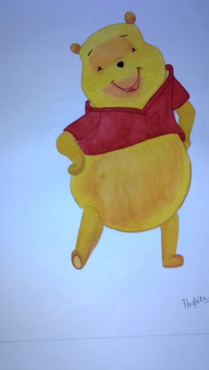724x1280 Buy Winnie The Pooh Handmade Painting By Puspita Chakraborty. Code - Pooh Painting