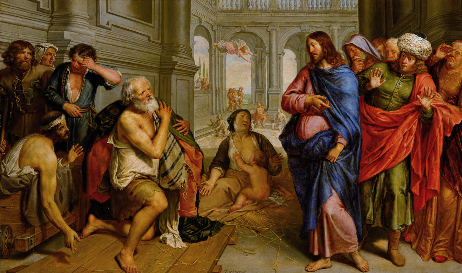 1569x927 Filepieter Van Lint - Pool Of Bethesda Painting