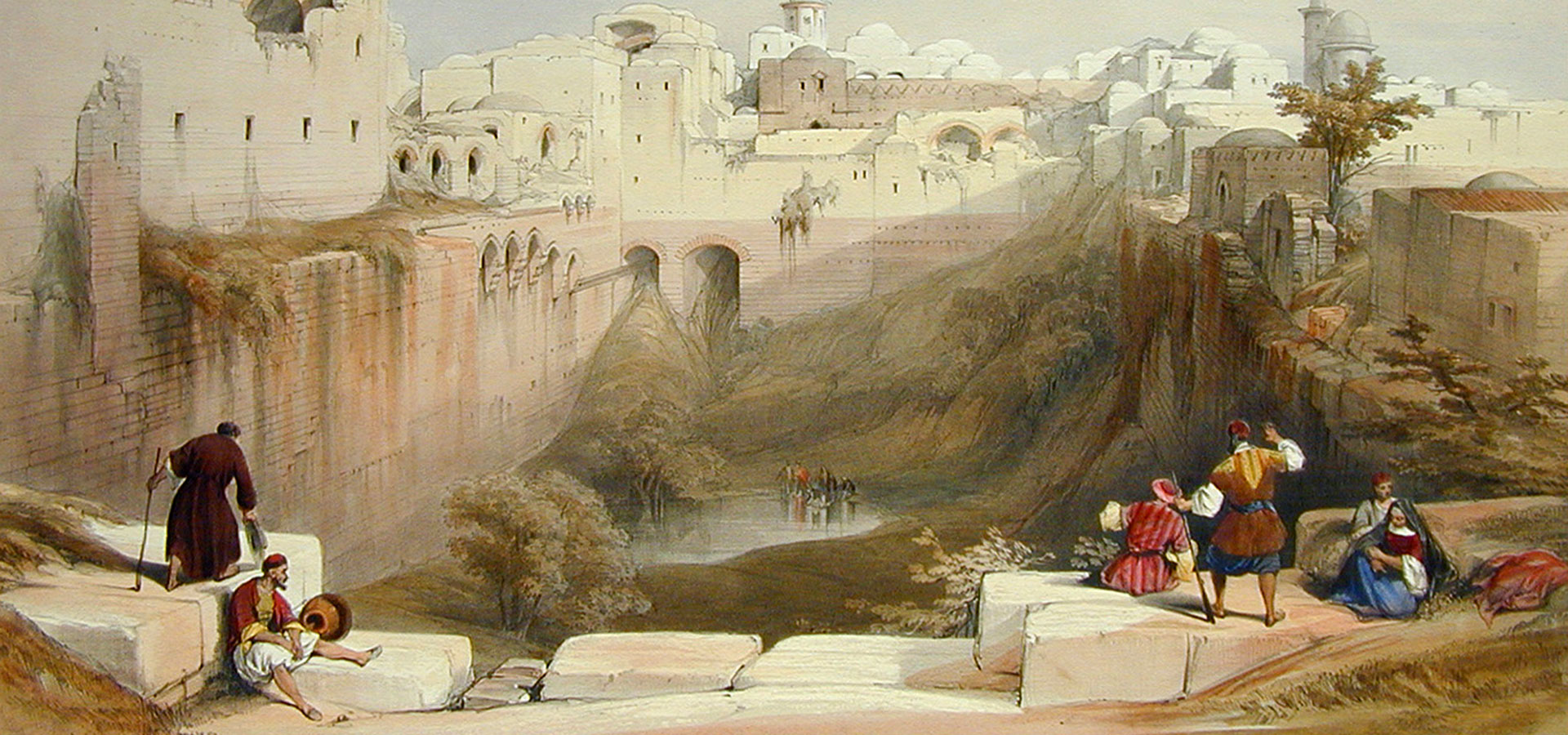 1920x900 Pool Of Bethesda - Pool Of Bethesda Painting