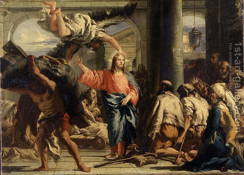 800x574 Christ - Pool Of Bethesda Painting