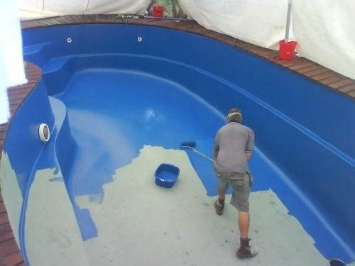 500x375 Painting A Swimming Pool Tips How To Build A House - Pool Painting