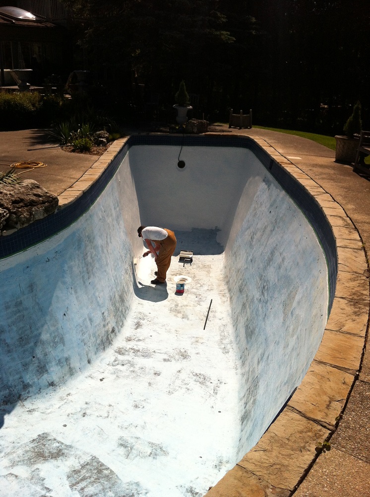 746x1000 How To Paint A Concrete Pool - Pool Painting