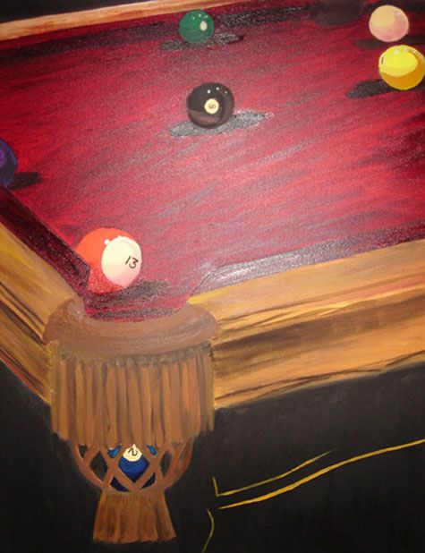 475x618 Pool Table Painting I Want To Paint This!!! Art Spaces - Pool Table Painting