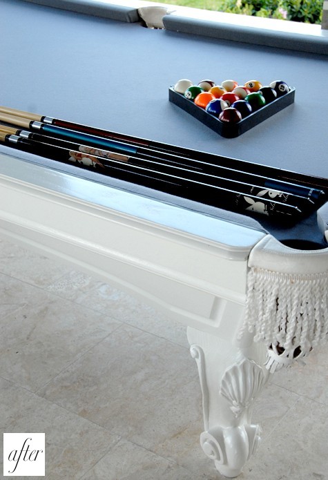475x695 Before Amp After Pool Table Makeover Designsponge - Pool Table Painting