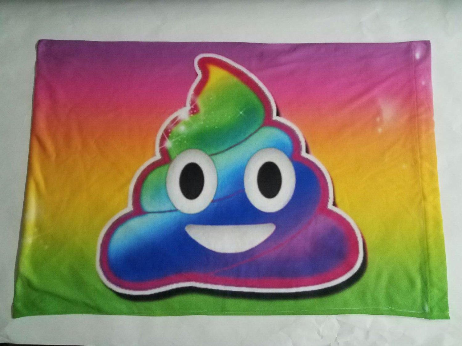 1500x1125 Personalized Poop Emoji Pillow Case - Poop Emoji Painting