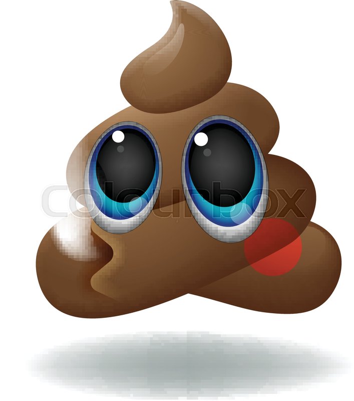 707x800 Pile Of Poo Emoji, Shit Icon, Smiling Face With Big Eyes, Symbol - Poop Emoji Painting