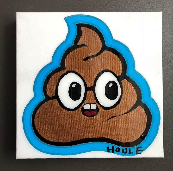 720x714 Poop Emoji - Poop Emoji Painting