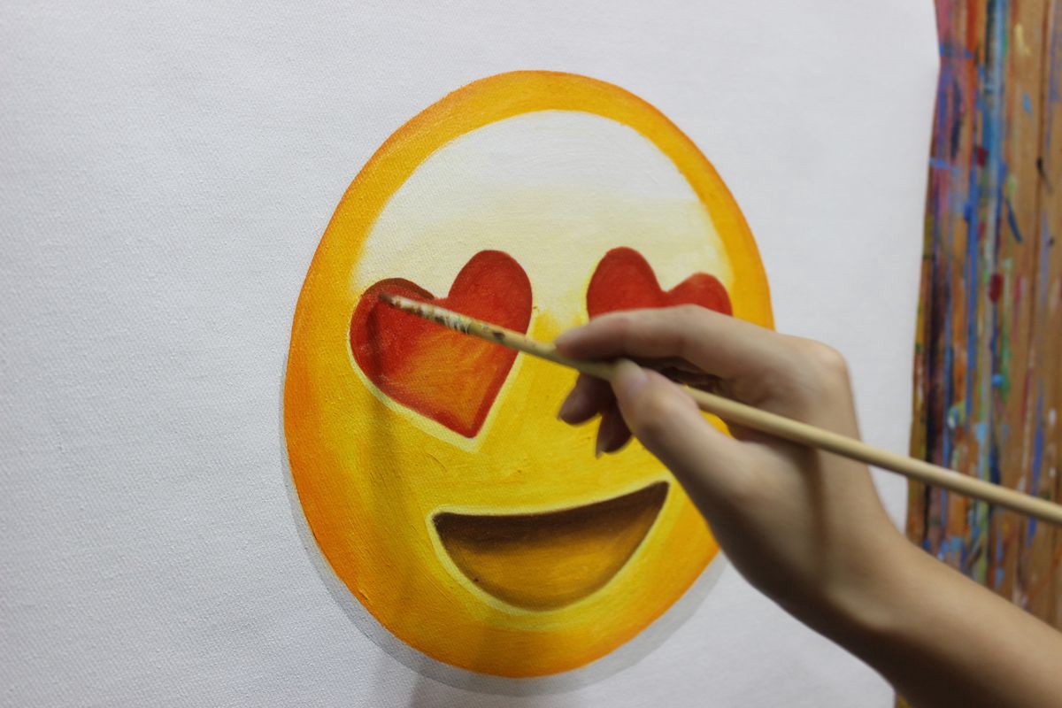 1200x800 For Sale By Owner 500 Emoji Paintings Alex Godin Medium - Poop Emoji Painting